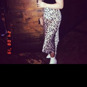 cheetah print skirt